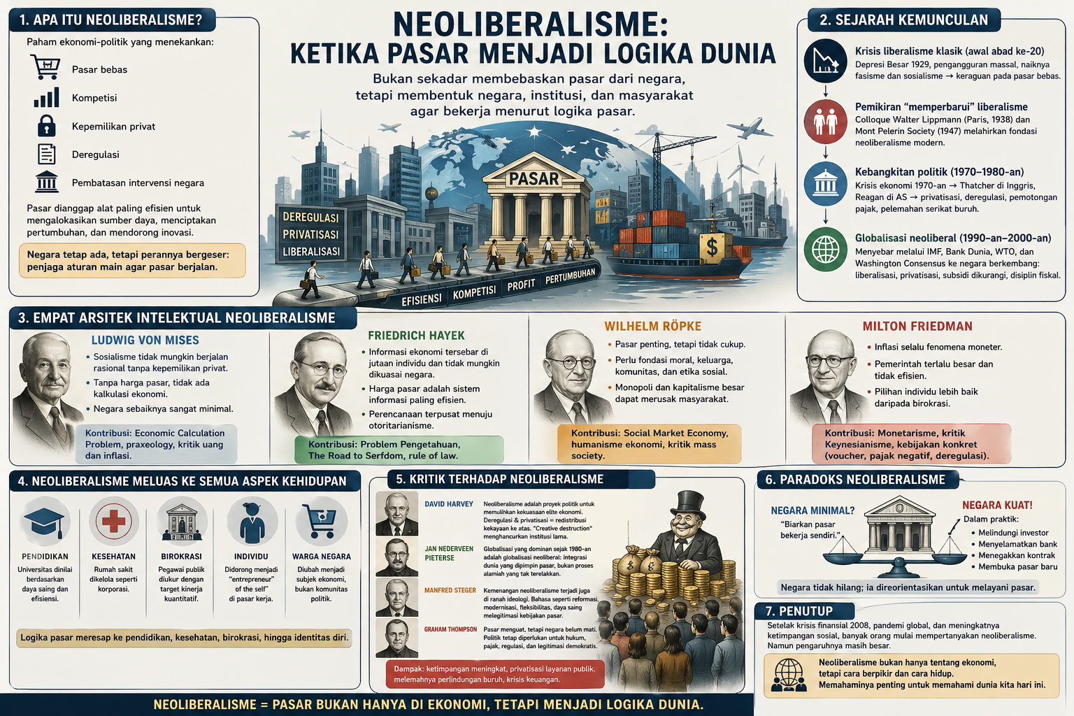Neoliberalisme: Ketika Pasar Menjadi Logika Dunia