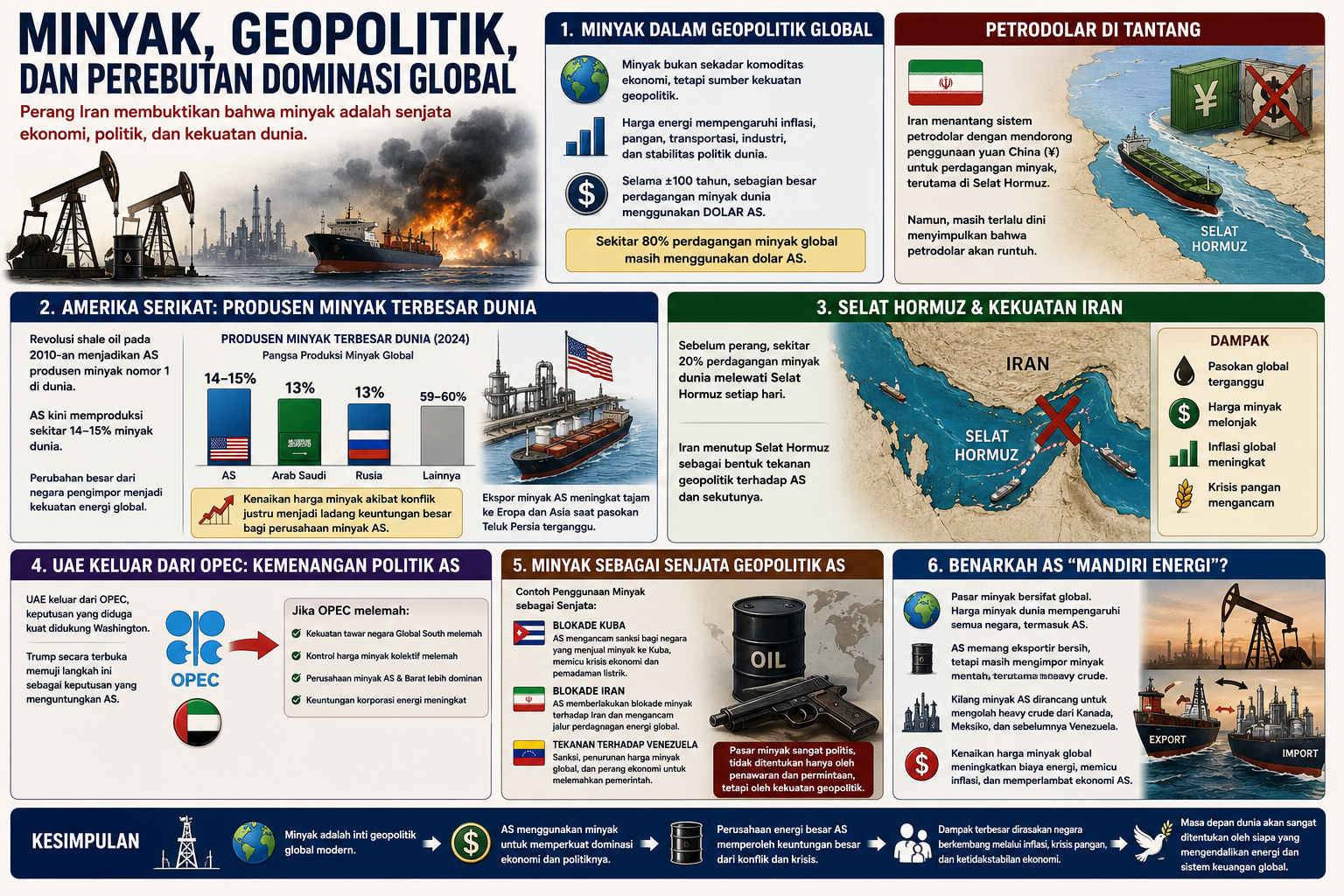 Minyak, Geopolitik, dan Perebutan Dominasi Global