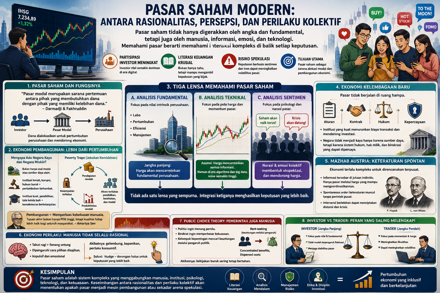 Pasar Saham di Era Digital: Antara Rasionalitas, Narasi, dan Ilusi Kepastian