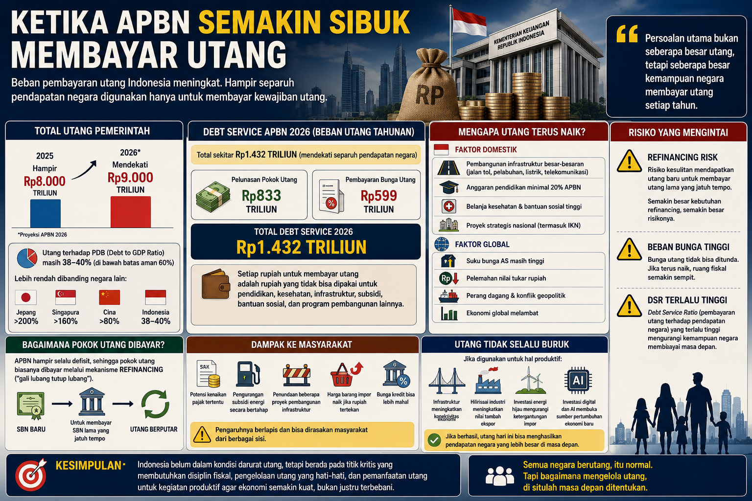 Ketika APBN Semakin Sibuk Membayar Utang