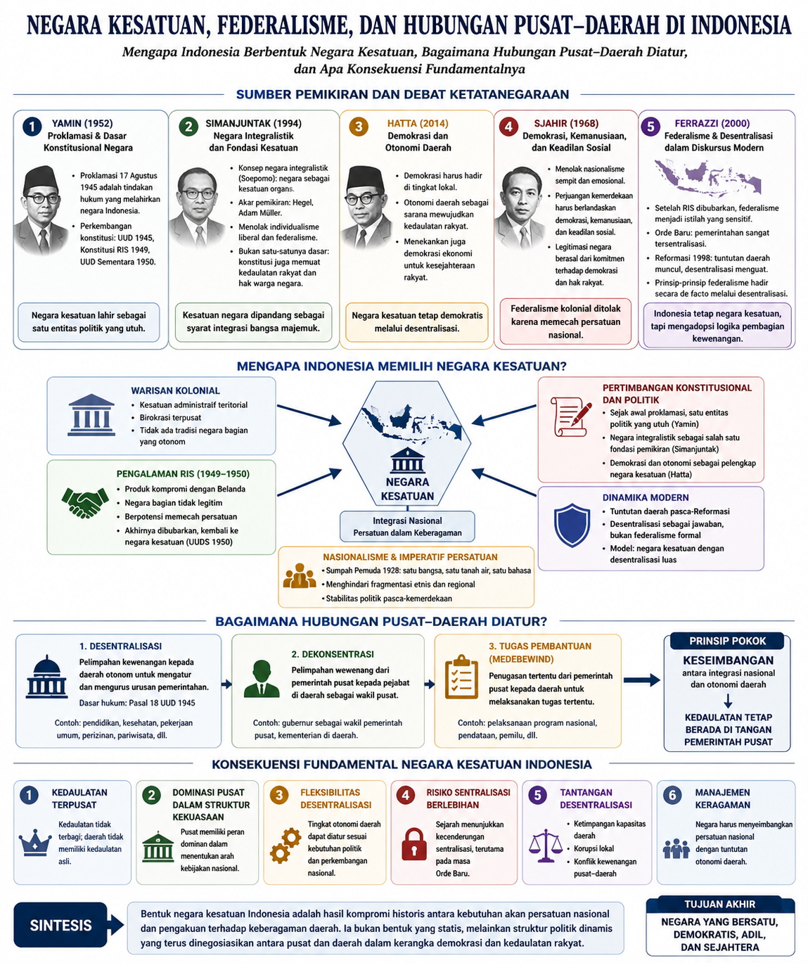 Negara Kesatuan, Kenapa Bukan Federalisme?