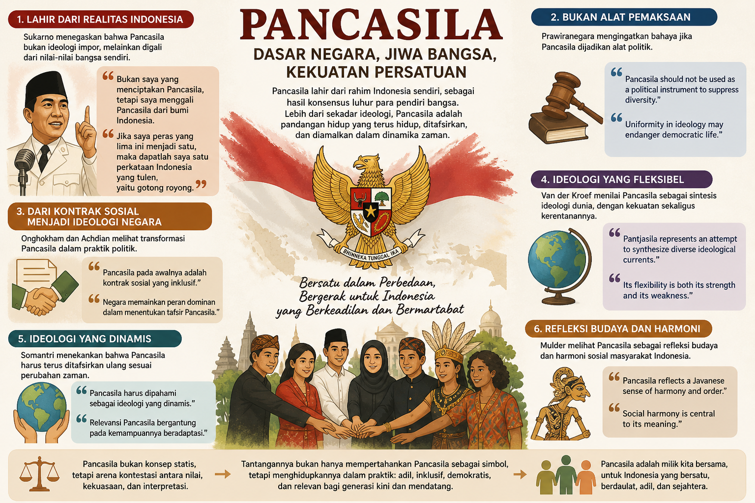 Pancasila di Persimpangan: Antara Konsensus, Kekuasaan, dan Reinterpretasi