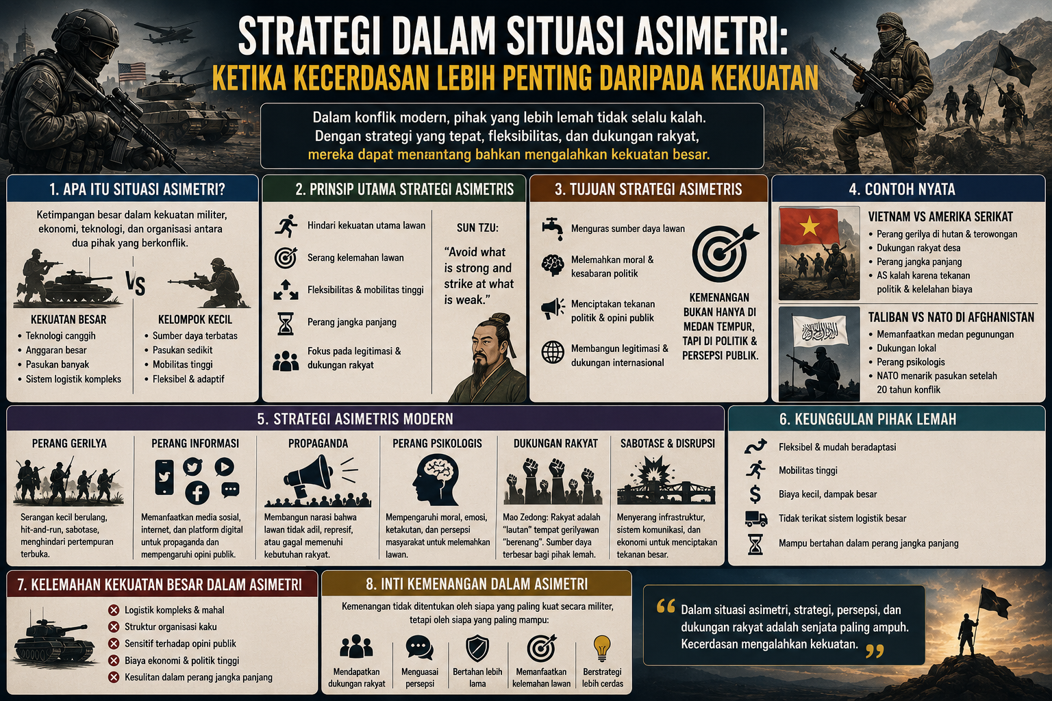 Strategi dalam Situasi Asimetri: Ketika Kecerdasan Lebih Penting daripada Kekuatan