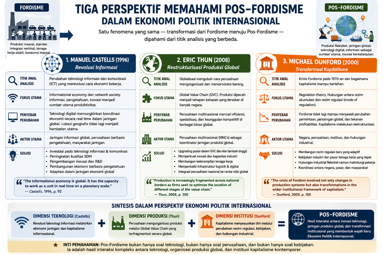 Pos-Fordisme dalam Ekonomi Politik Internasional: Tiga Cara Memahami Transformasi Kapitalisme Global