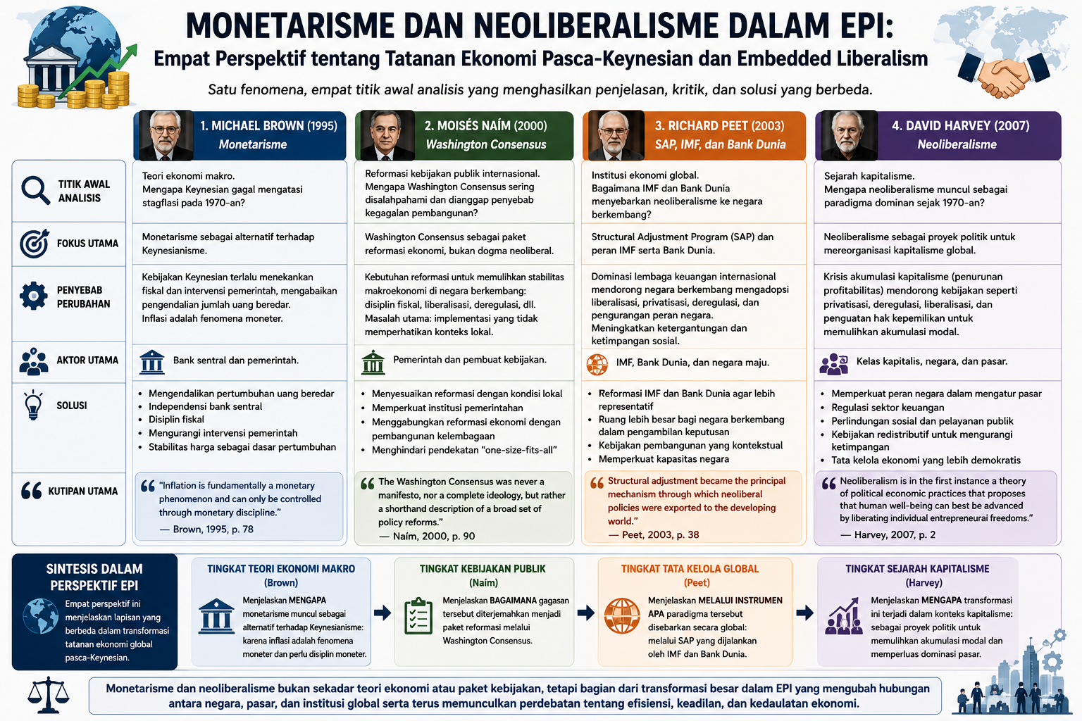 Monetarisme dan Neoliberalisme dalam Ekonomi Politik Internasional: Empat Cara Membaca Transformasi Tatanan Ekonomi Global