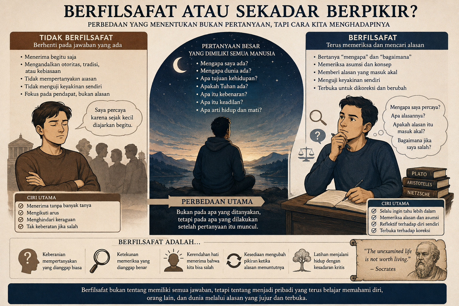 Berfilsafat atau Sekadar Berpikir?