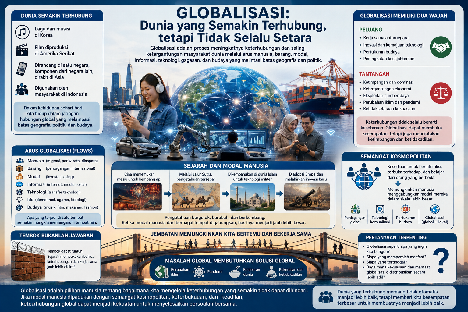 Globalisasi: Dunia yang Semakin Terhubung, tetapi Tidak Selalu Setara