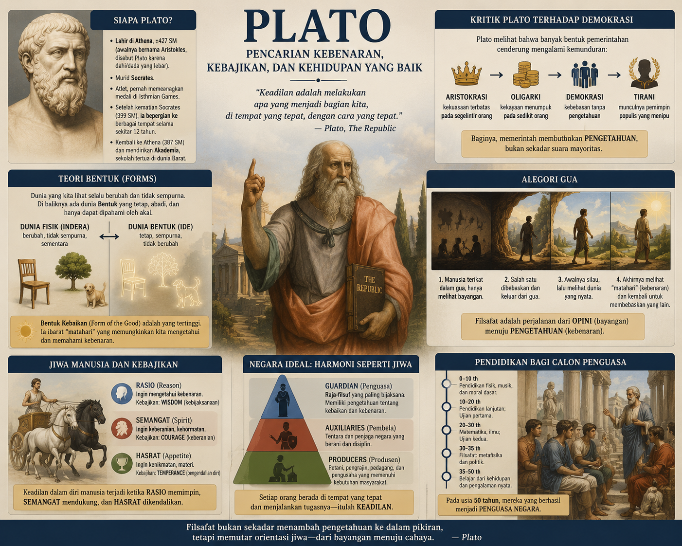 Plato: Ketika Pengetahuan Menjadi Syarat bagi Kehidupan yang Baik