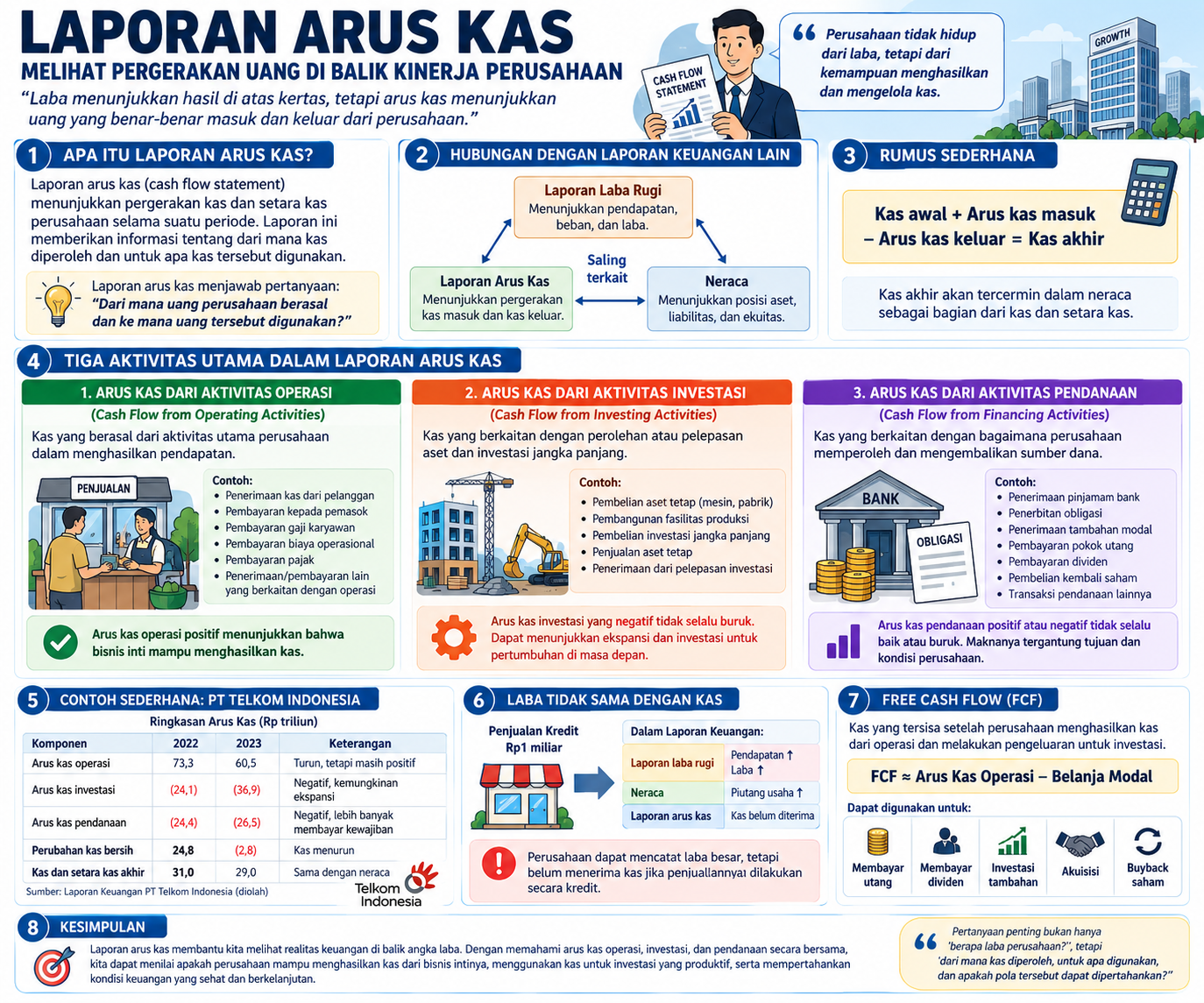 Laporan Arus Kas: Melihat Pergerakan Uang di Balik Kinerja Perusahaan
